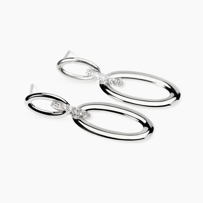 Mabina Donna Orecchini pendenti in bronzo e argento con zirconi - NOBLESSE - 666167