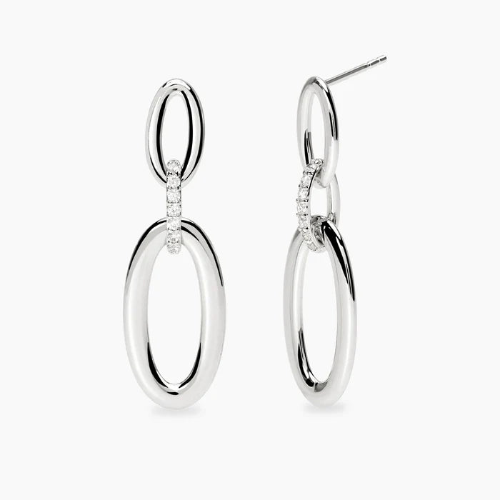 Mabina Donna Orecchini pendenti in bronzo e argento con zirconi - NOBLESSE - 666167