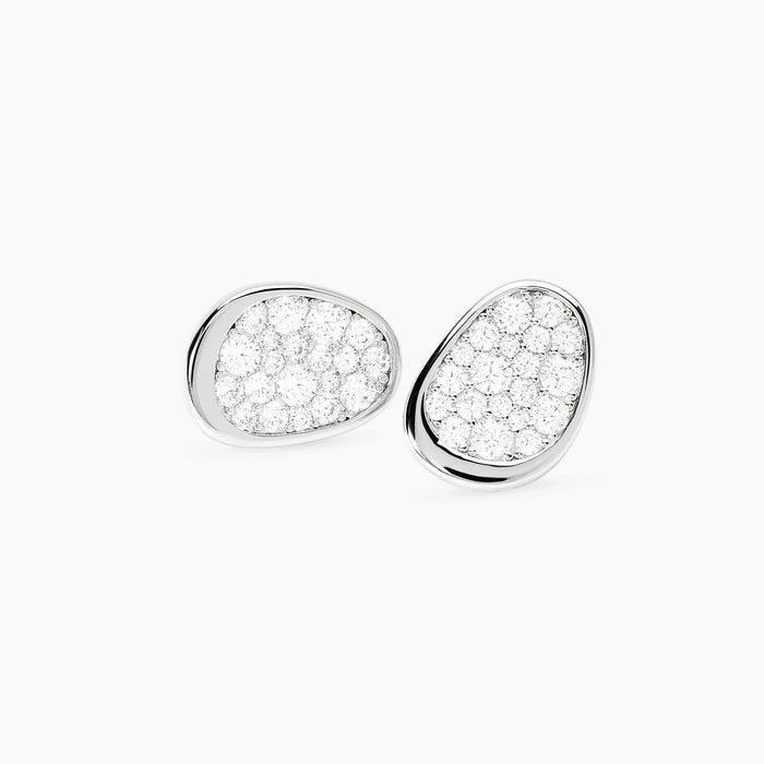 Mabina Donna Orecchini a lobo in bronzo e argento con zirconi - MERAVIGLIA - 666170