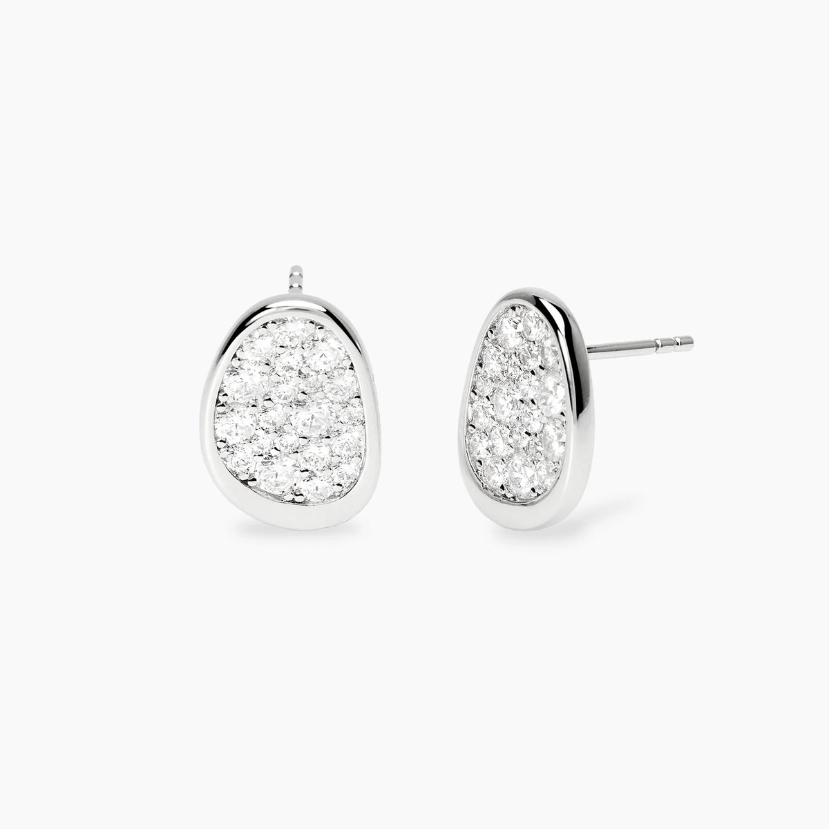 Mabina Donna Orecchini a lobo in bronzo e argento con zirconi - MERAVIGLIA - 666170