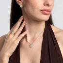 Mabina Donna Orecchini a lobo in bronzo e argento dorato con zirconi - MERAVIGLIA - 666171