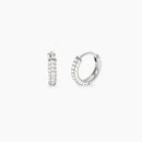 Mabina Donna Orecchini a cerchio in bronzo e argento con zirconi - NESSUN RIMPIANTO - 666178