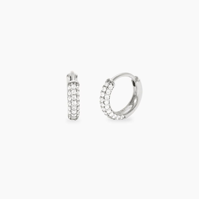 Mabina Donna Orecchini a cerchio in bronzo e argento con zirconi - NESSUN RIMPIANTO - 666178