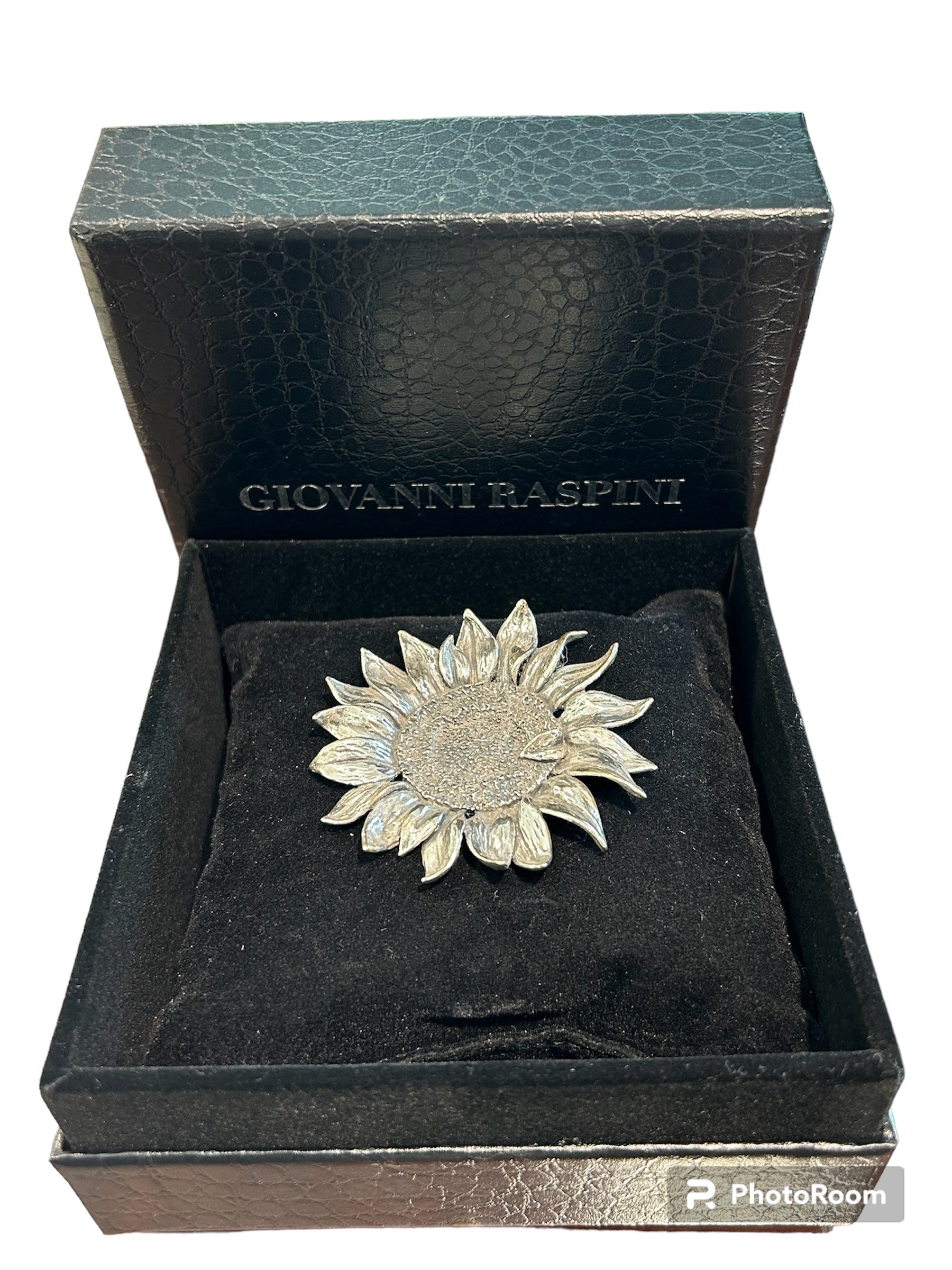 Medium Sunflower in Silver - 1595