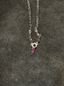 Girocollo Pianegonda in argento e pavè di rubini sul pendente, collezione Glittering Love - CA011162/R