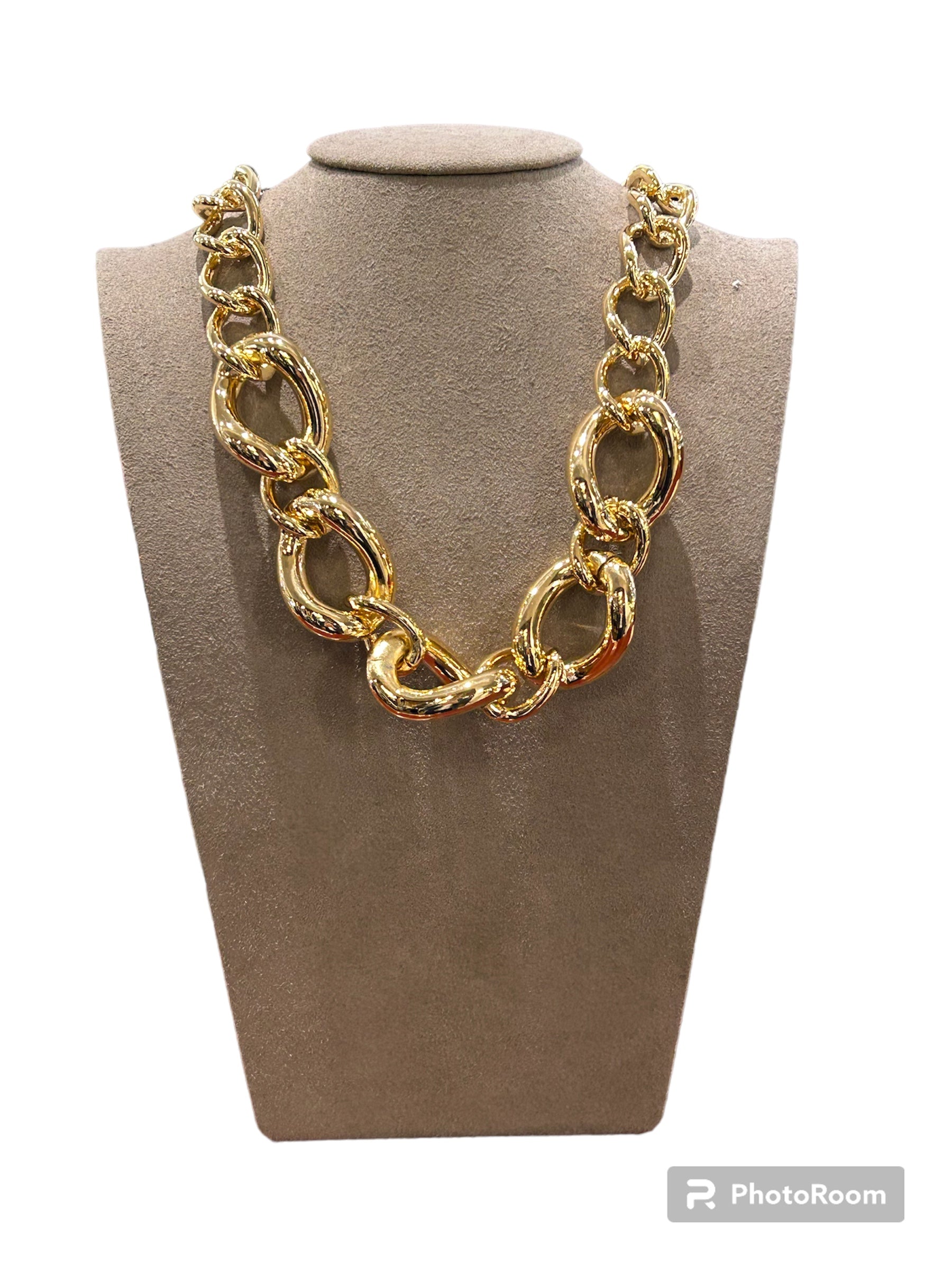 Golden bronze oval link chain - MAGIC CL 023