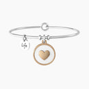Bracciale Kidult rigido mamma con ciondolo cuore e frase - CUORE | MAMMA SEI IL MONDO - 732158