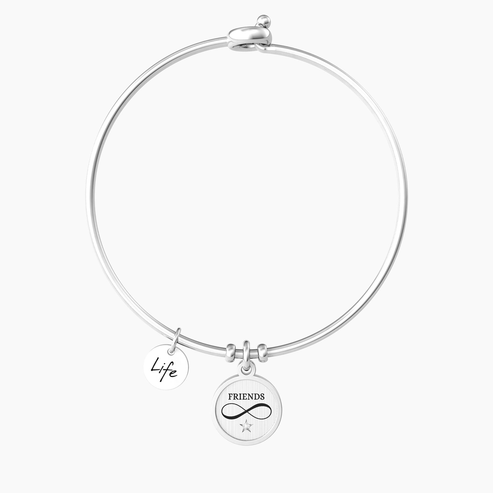 Bracciale rigido amicizia con ciondolo infinito
FRIENDS | SENZA CONFINI - 732220