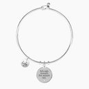 Rigid bracelet with pendant and writing
 YESTERDAY TODAY TOMORROW. FOREVER US. - 732267