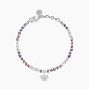 Bracciale tennis rosa e viola con cuore
Cuore | amore - 732322