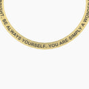 Bracciale dorato elastico con frase
Simply a wonder woman - 732354