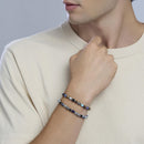 Kidult Bracciale regolabile da uomo con pietre multicolor Style 28 - 732373