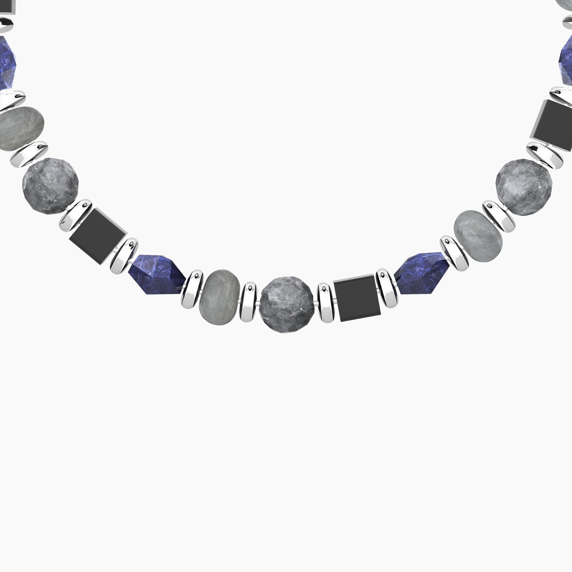 Kidult Bracciale regolabile da uomo con pietre multicolor Style 28 - 732373