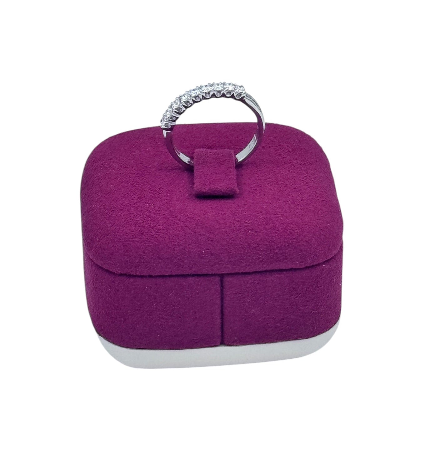 ANELLO VERETTA A 9 DIAMANTI GIORGIO VISCONTI IN ORO BIANCO 18kt, 036ct - AB16009B