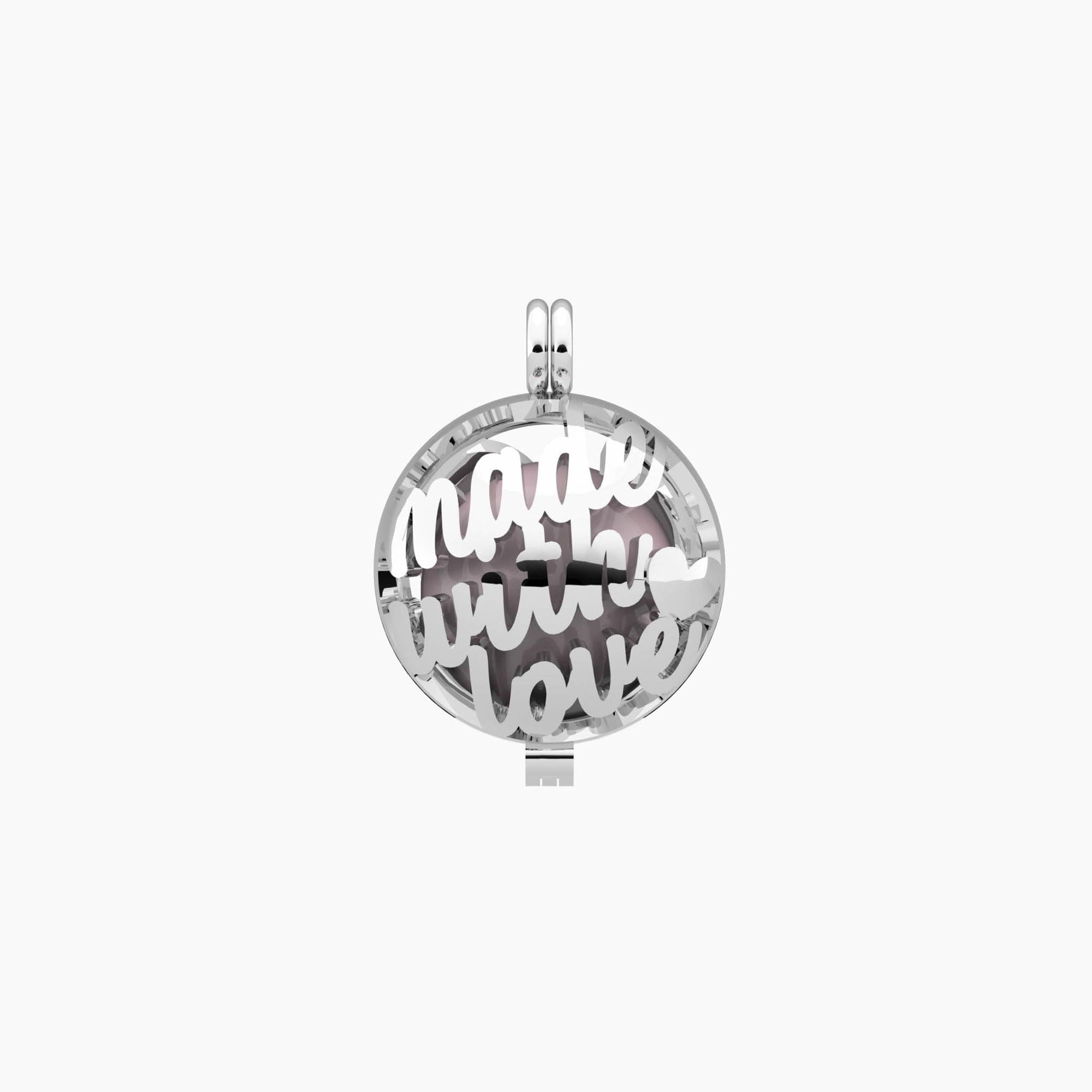 Collana Kidult Baby Shower, chiama angeli con scritta Made with love - 751249
