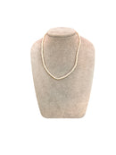 Mazza - Collana con perle fresh water, diametro 3.5-4, e chiusura in oro bianco 18kt - CL FRESH WATER 3.5-4