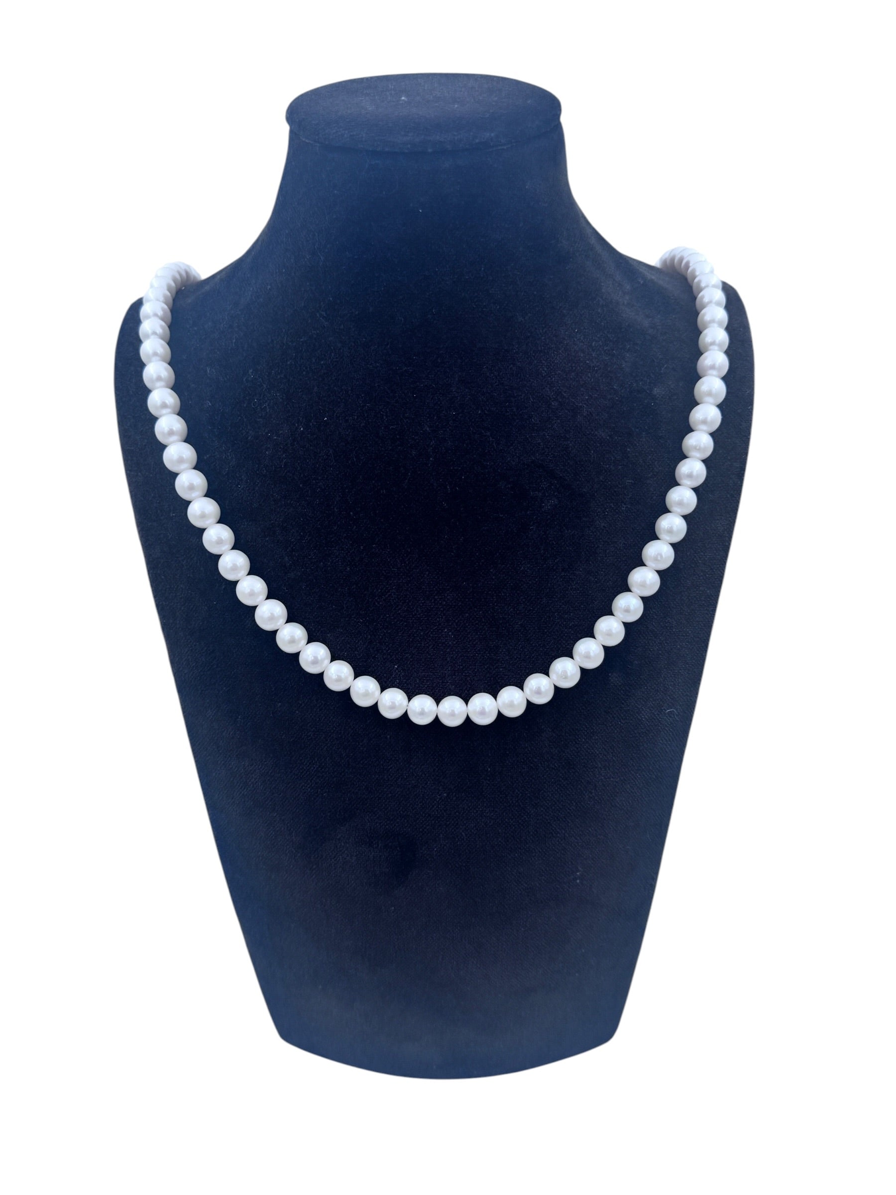 Mazza - Collana di perle coltivate fresh water, 7,5-8mm - CL PERLA