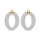 Orecchini TI SENTO MILANO in argento e zirconi bianchi - 78014ZY