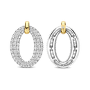 Orecchini TI SENTO MILANO in argento e zirconi bianchi - 78014ZY