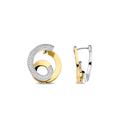 Orecchini TI SENTO MILANO in argento dorato e zirconi bianchi, forma a spirale - 78040ZY