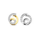 Orecchini TI SENTO MILANO in argento dorato e zirconi bianchi, forma a spirale - 78040ZY