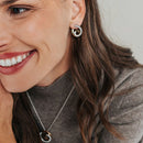 Orecchini TI SENTO MILANO in argento dorato e zirconi bianchi, forma a spirale - 78040ZY