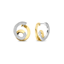 Orecchini TI SENTO MILANO in argento dorato e zirconi bianchi, forma a spirale - 78040ZY