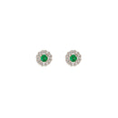 Diamond and emerald earrings - 787O03MW