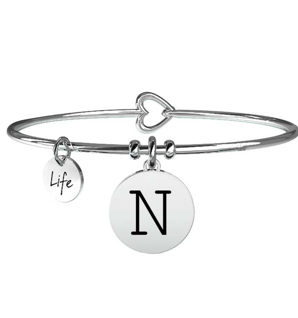 Women's Bracelet Symbols Collection - Initial N | Emotions - 231555N