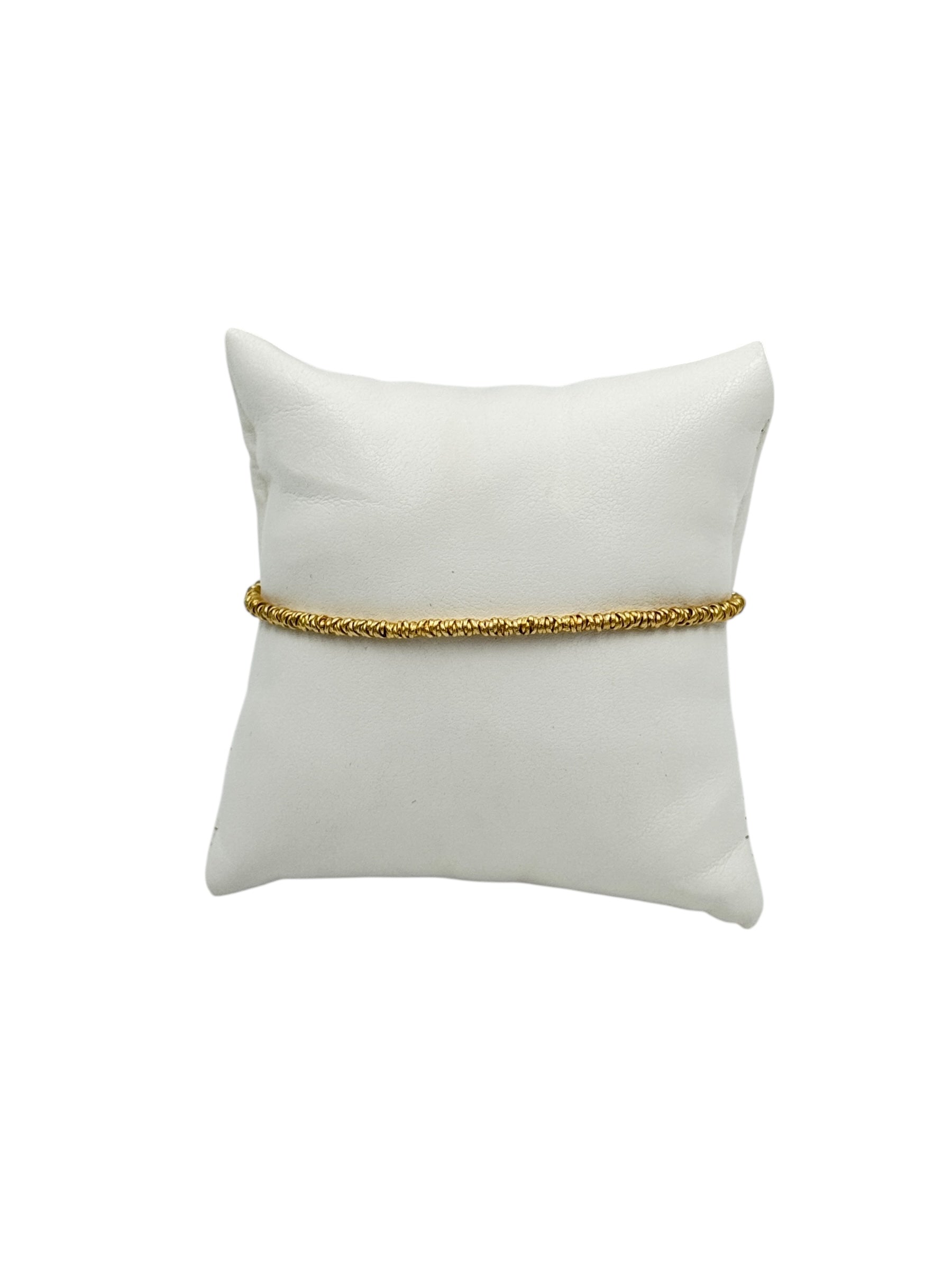Bracciale Spadarella in argento dorato con anellini, unisex - SPBR263-oro