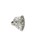 Medium perforated heart ring - ANVITI210