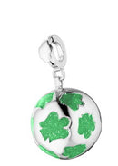 Green angels silver sphere pendant - SMA4G