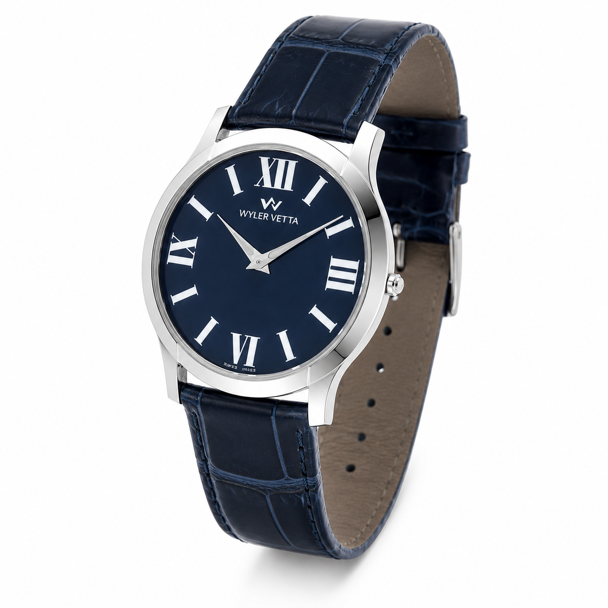 Orologio Vintage Wyler Vetta da uomo, quarzo quadrante blu, 37mm - 8119270011