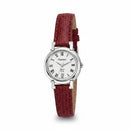 Orologio Philip Watch Corley CL 20 – Quadrante Bianco, Cinturino in Pelle Bordeaux, 27mm - 8251535515