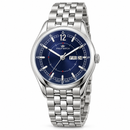 Orologio Philip Watch Day-Date — Acciaio 36 mm — Quarzo, quadrante blu con datario giorno e data — NOS  - 8253101125
