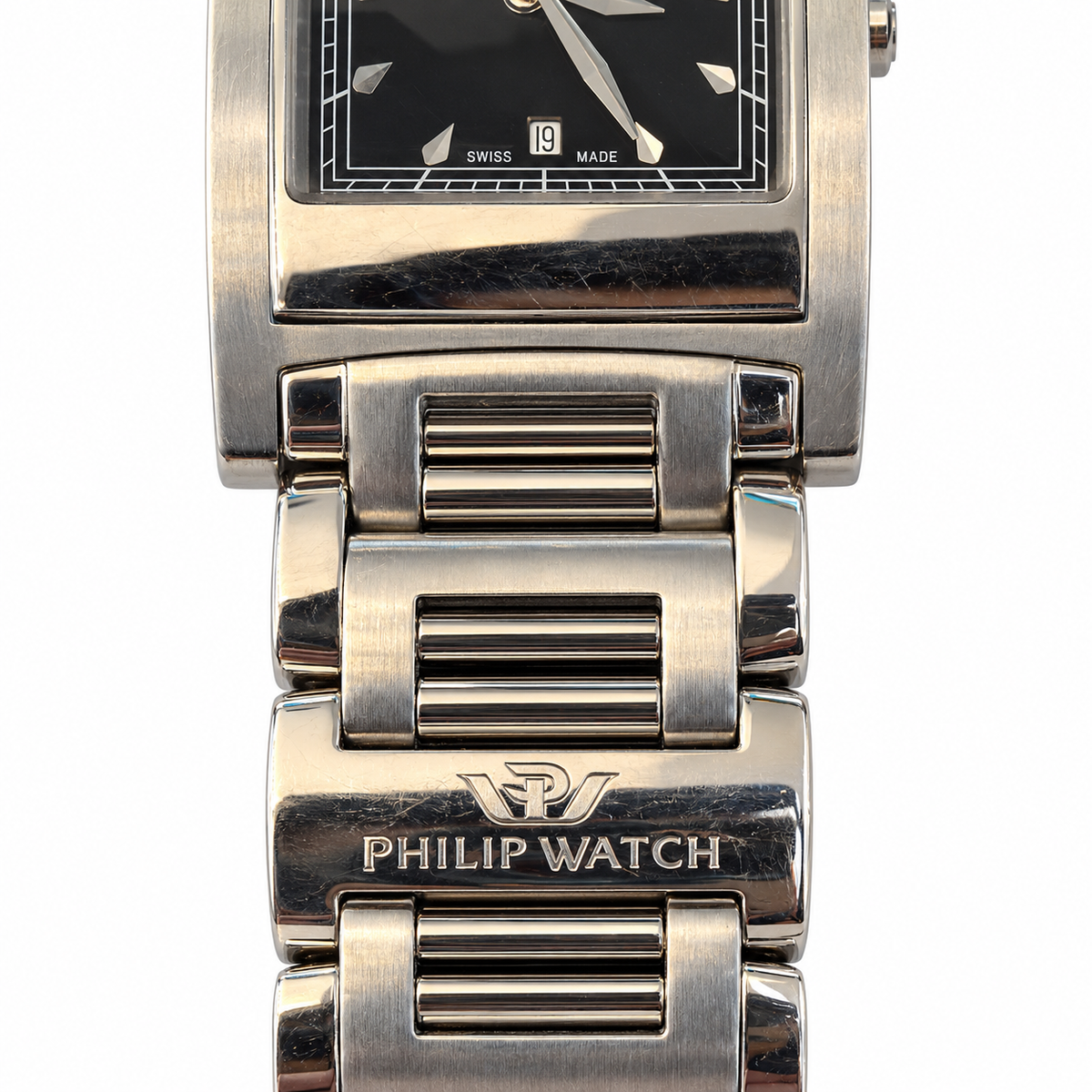 Orologio Philip Watch Deplo Uomo/Unisex — Acciaio 28x40 mm — Quarzo tre lancette con datario — NOS - 8253105025