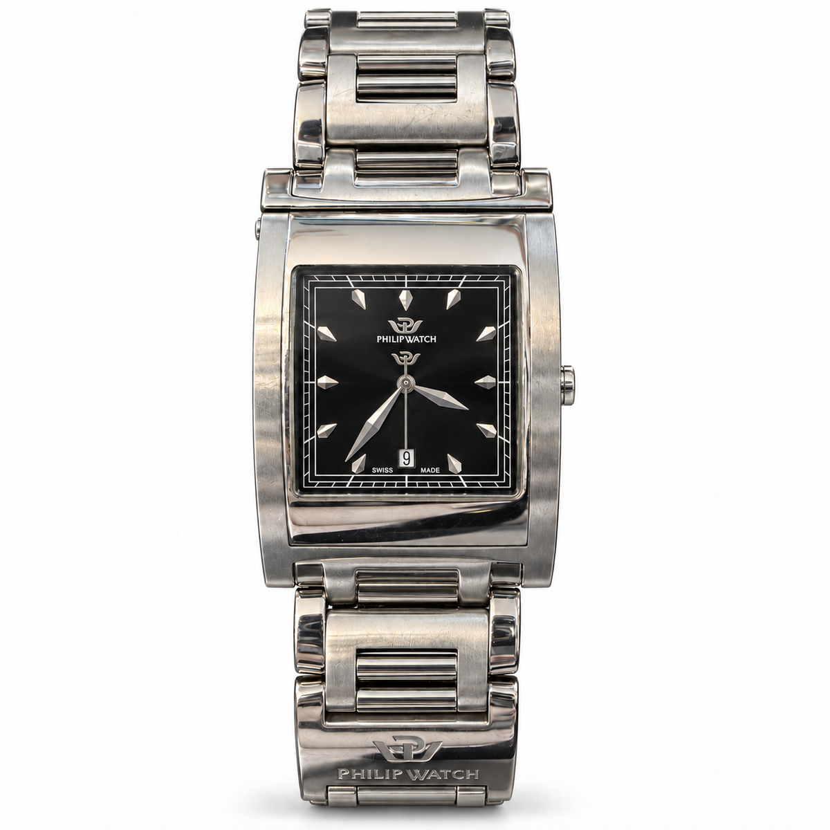 Orologio Philip Watch Deplo Uomo/Unisex — Acciaio 28x40 mm — Quarzo tre lancette con datario — NOS - 8253105025