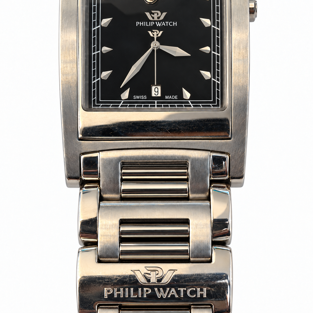 Orologio Philip Watch Deplo Uomo/Unisex — Acciaio 28x40 mm — Quarzo tre lancette con datario — NOS - 8253105025