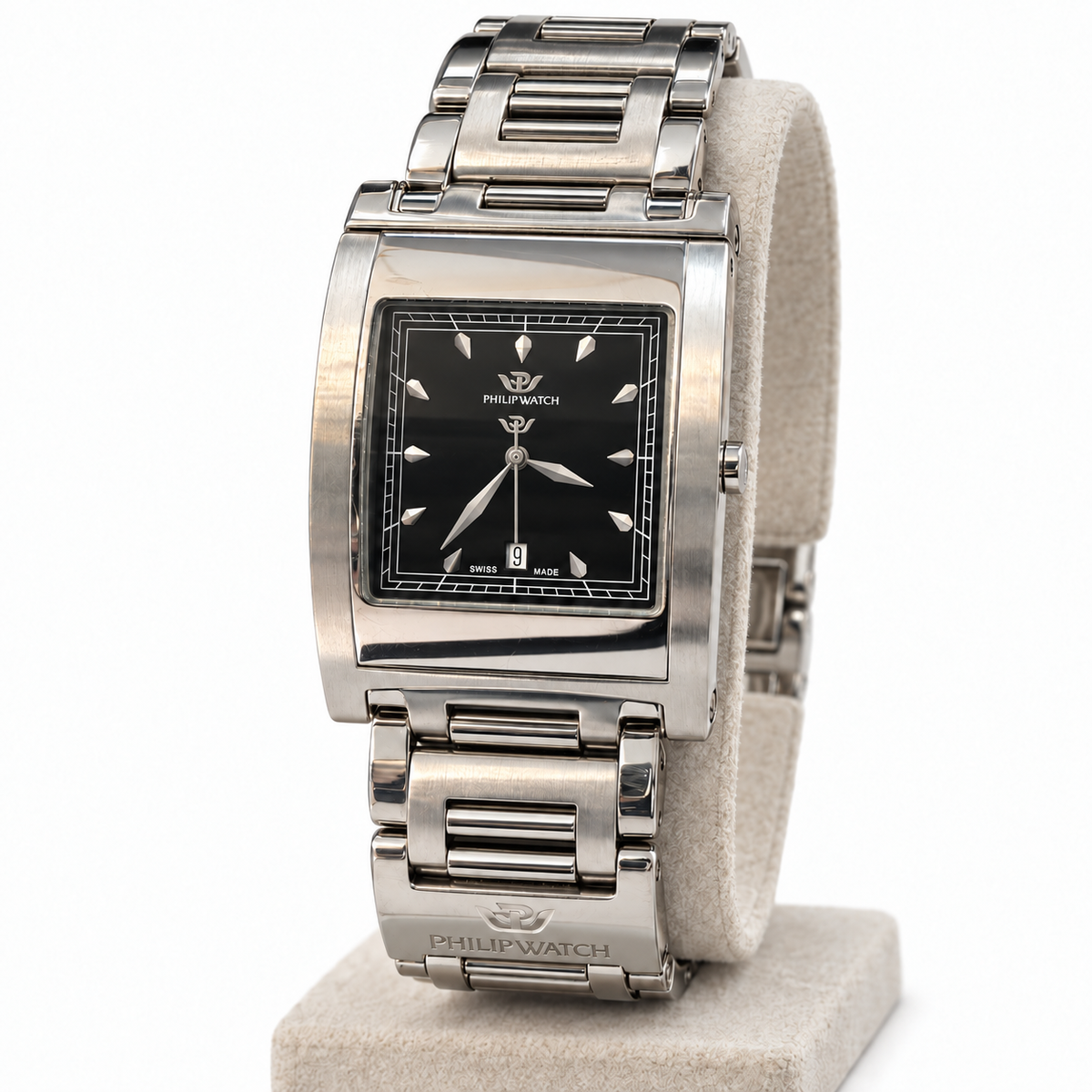Orologio Philip Watch Deplo Uomo/Unisex — Acciaio 28x40 mm — Quarzo tre lancette con datario — NOS - 8253105025