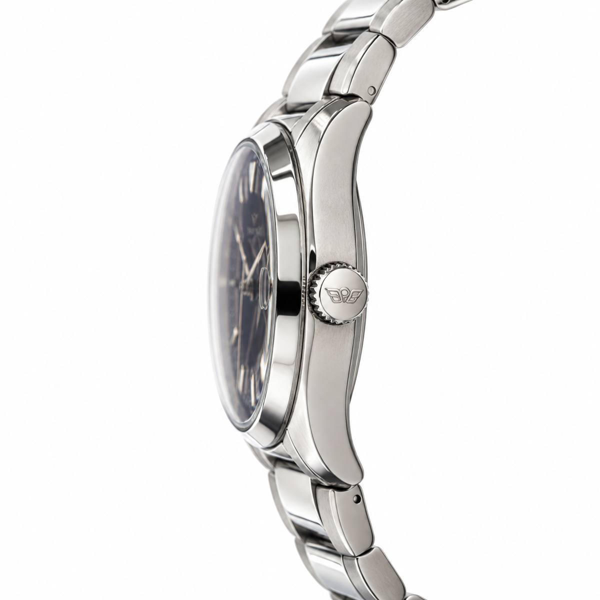 Orologio Philip Watch Solo tempo con data da donna, quadrante blu soleil al quarzo, 35mm — NOS - 8253300045