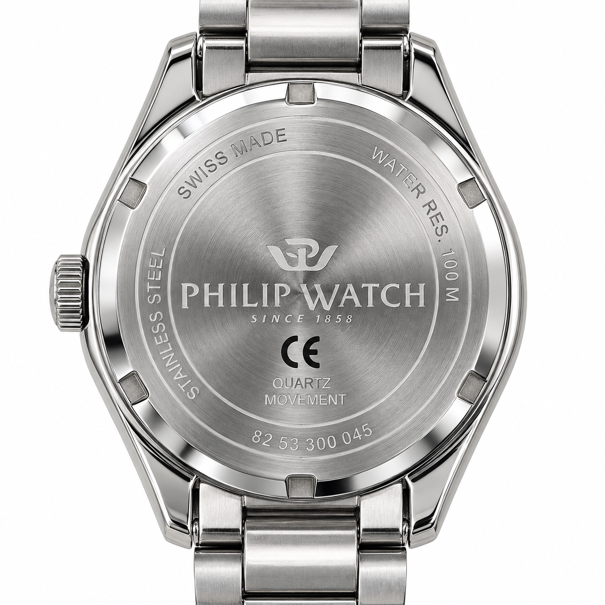 Orologio Philip Watch Solo tempo con data da donna, quadrante blu soleil al quarzo, 35mm — NOS - 8253300045