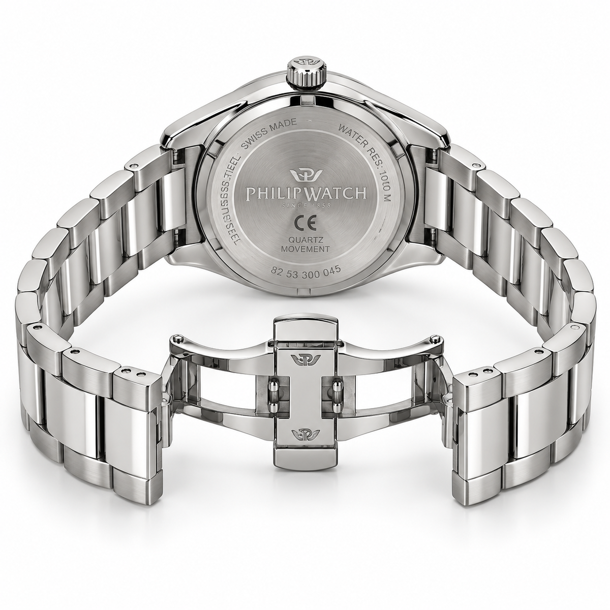 Orologio Philip Watch Solo tempo con data da donna, quadrante blu soleil al quarzo, 35mm — NOS - 8253300045