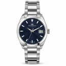 Orologio Philip Watch Solo tempo con data da donna, quadrante blu soleil al quarzo, 35mm — NOS - 8253300045