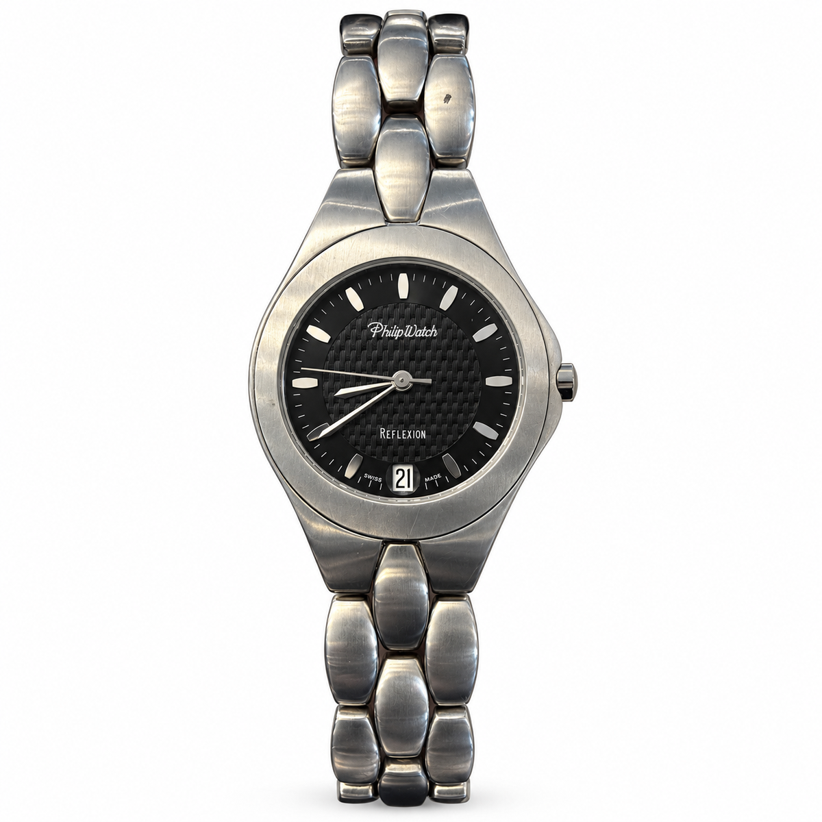 Orologio Philip Watch Reflexion Donna — Acciaio 30 mm — Quarzo, datario ore 6 — NOS - 8253500025