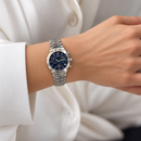 Orologio Philip Watch IXOS Donna — Acciaio 30 mm — Cronografo al quarzo quadrante blu — NOS - 8273990545