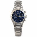 Orologio Philip Watch IXOS Donna — Acciaio 30 mm — Cronografo al quarzo quadrante blu — NOS - 8273990545