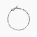 Kidult Tennisarmband mit weißem Kristall, Stil 11 – 831014