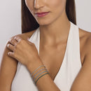 Kidult White and Pink Crystal Tennis Bracelet, Style 11 - 831018