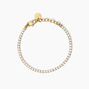 Kidult Gold Tennis Bracelet with Crystals, Style 11 - 831019