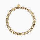 Kidult Bracciale dorato con catena groumette e cristalli, Style 40 - 831048